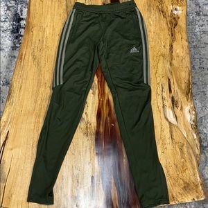 Adidas olive green track pants